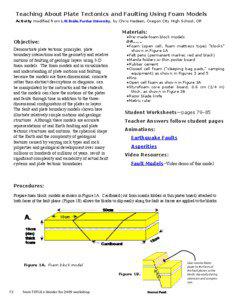 Teaching About Plate Tectonics and Faulting Using Foam Models Activity modified from L.W. Braile, Purdue University, by Chris Hedeen, Oregon City High School, OR