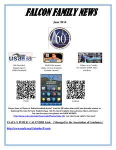 FALCON FAMILY NEWS June 2014 Get the latest happenings on USAFA Facebook