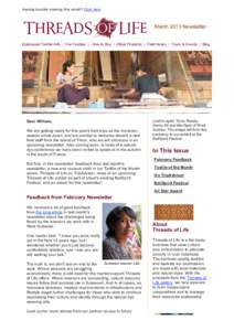 Having trouble viewing this email? Click here  March 2013 Newsletter Indonesian Textile Arts | Our Textiles | How to Buy | Other Products | Field Notes | Tours & Events | Blog