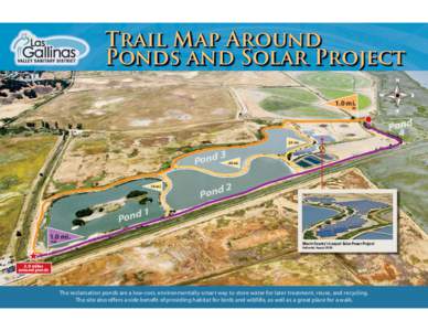 Trail Map Around Ponds and Solar Project 1.0 mi. in  Pond