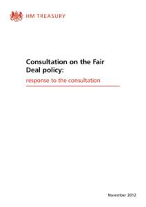 Consultation on the Fair Deal policy: response to the consultation