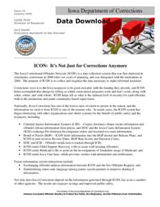 Iowa Department of Corrections  Issue 21 January[removed]Lettie Prell