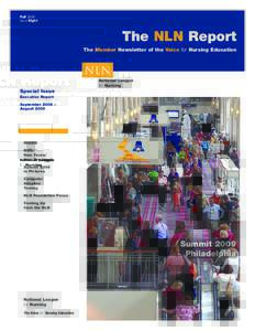 Fall 2009 Issue Eight The NLN Report The Member Newsletter of the Voice for Nursing Education