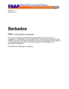 Financial economics / Bank regulation / Finance / Deposit insurance / CL Financial / Central Bank of Barbados / Bank / Late-2000s financial crisis / Macroprudential policy / Economics / Systemic risk / Economic history