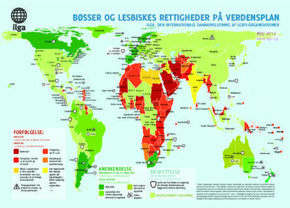 Bøsser og lesbiskes rettigheder på verdensplan ILGA, den internationale sammenslutning af LGBTI-organisationer Greenland Alaska