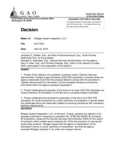 Contract law / Government / Federal Acquisition Regulation / General Services Administration / Provision / Solicitation / Law / Government procurement in the United States / United States administrative law