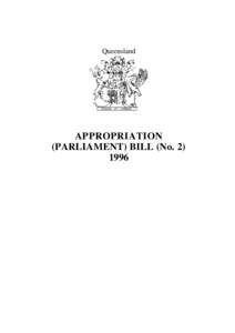 Queensland  APPROPRIATION (PARLIAMENT) BILL (No