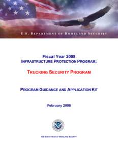 Microsoft Word - FY08 Trucking Guidance[removed]FINAL.doc