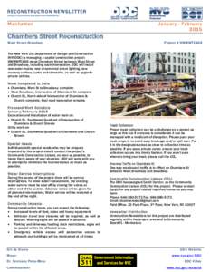 Manhattan  January - February[removed]Chambers Street Reconstruction