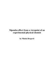 Mpemba effect_Nikola Bregovic