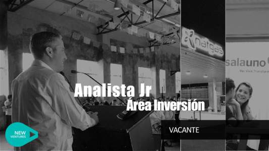 Analista Jr  Área Inversión VACANTE  New Ventures