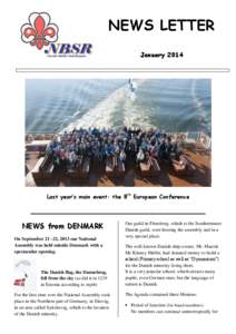 NEWS LETTER January 2014 Last year’s main event: the 8th European Conference  _______________________________________