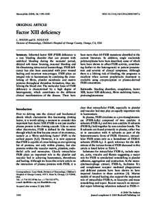 Haemophilia (2008), 14, 1190–1200  DOI: [removed]j[removed]01857.x ORIGINAL ARTICLE