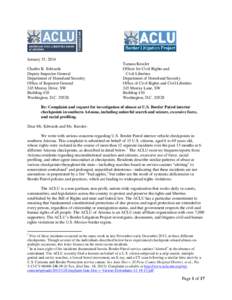 United States Border Patrol / U.S. Customs and Border Protection / United States v. Martinez-Fuerte / Security checkpoint / Arivaca /  Arizona / Geography of the United States / Law enforcement / National security / Borders of the United States / Checkpoints / Military tactics