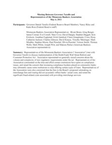 Banking / Federal Reserve Board of Governors / Interchange fee / Dodd–Frank Wall Street Reform and Consumer Protection Act / Federal Reserve System / Daniel Tarullo / Daggett / Finance / Financial economics / United States federal banking legislation / Business / American Bankers Association