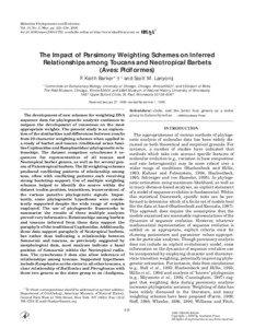Molecular Phylogenetics and Evolution Vol. 15, No. 2, May, pp. 215–234, 2000 doi:[removed]mpev[removed], available online at http://www.idealibrary.com on