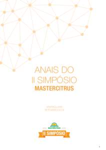 ANAIS DO II SIMPÓSIO MASTERCITRUS ARARAQUARA SETEMBRO/2014