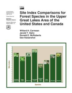 Site index comparisons for forest species in the Upper Great Lakes area of the United States and Canada