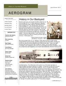 Aeronautics / Aviation / Alexander Graham Bell / Glenn Curtiss / Hammondsport /  New York / Curtiss Aeroplane and Motor Company / Glenn H. Curtiss Museum / Blimp / Aerogram / Mercury