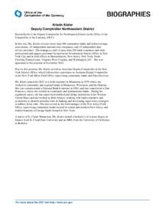 National bank / Business / Finance / Year of birth missing / Lawrence O. Murray / Banks / Office of the Comptroller of the Currency / Comptroller