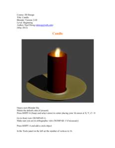 Microsoft Word - Candle.docx
