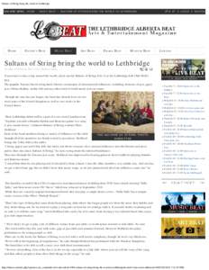 Sultans of String bring the world to Lethbridge