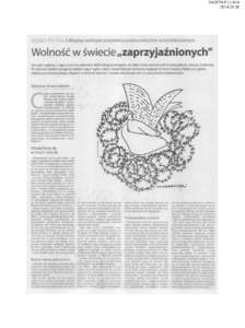 GAZETA POLSKA[removed] \ Między wolnym światem a postsowieckim autorytaryzmem  Wolność w świecie„zaprzyjaźnionych