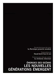SEPTEMBRE-OCTOBRE 2014	  N° [removed]E Énergie thermique des mers
