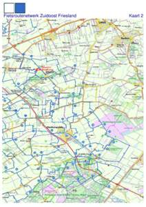 Fietsroutenetwerk Zuidoost Friesland  Kaart 2 