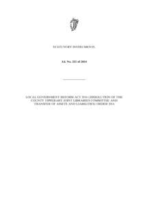 STATUTORY INSTRUMENTS.  S.I. No. 232 of 2014 ————————