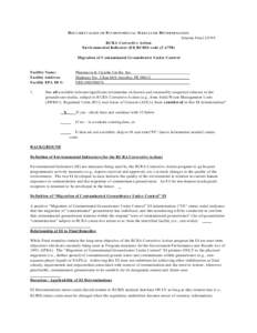 Documentation of Environmental Indicator Determination - Pharmacia & Upjohn Caribe, Inc. Barceloneta, Puerto Rico