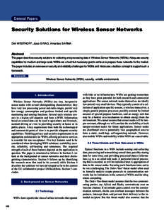 Telecommunications engineering / Computing / Key distribution / Sensor node / Wireless ad-hoc network / ANT / Encryption / Secure Data Aggregation in WSN / Key distribution in wireless sensor networks / Wireless sensor network / Wireless networking / Technology