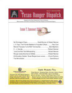 James B. Gillett / El Paso /  Texas / San Elizario /  Texas / United States Army Rangers / Lone Ranger / Texas Ranger Hall of Fame and Museum / El Paso / San Elizario Salt War / Texas / Texas Ranger Division / History of the United States