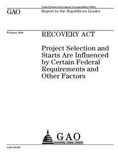 111th United States Congress / United States / Presidency of Barack Obama / 91st United States Congress / National Environmental Policy Act / American Recovery and Reinvestment Act / Environmental impact statement / Government procurement in the United States / Environmental impact assessment / Impact assessment / Environment / Prediction