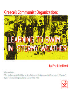 Greece’s Communist Organization:  Learning