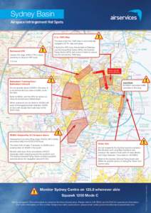 Sydney Basin Airspace Infringement Hot Spots C LL 700ft Step The area under the 700ft step is not practically navigable OCTA- stay well away.