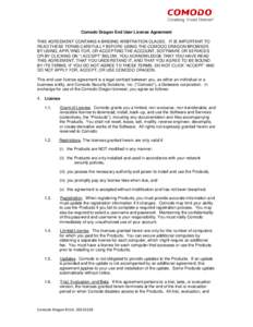 Cloud clients / Portable software / Software licenses / Comodo Group / Comodo Dragon / Comodo / Chromium / End-user license agreement / GNU General Public License / Software / Computing / Computer law