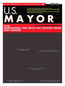 Since 1933, the Official Publication of The United States Conference of Mayors  February 3, 2014 Volume 81, Issue 01  U.S.