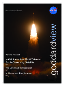 Volume 7 Issue 8  NASA Launches Multi-Talented Earth-Observing Satellite Pg 3