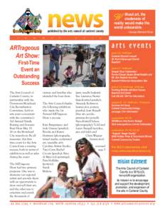 news published by the arts council of carteret county s  u