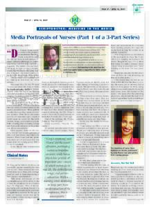 PAGE 37 / APRIL 10, 2007  SCRIPTDOCTOR: MEDICINE IN THE MEDIA Media Portrayals of Nurses (Part 1 of a 3-Part Series) By Andrew Holtz, MPH