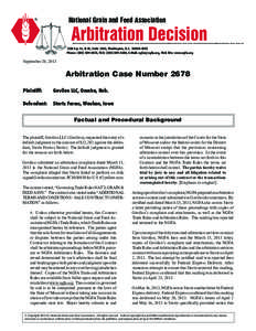 National Grain and Feed Association[removed]Eye St., N.W., Suite 1003, Washington, D.C[removed]Phone: ([removed], FAX: ([removed], E-Mail: [removed], Web Site: www.ngfa.org  September 20, 2013