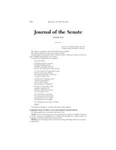 944  JOURNAL OF THE SENATE Journal of the Senate NINTH DAY