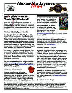 Alexandria Jaycees  News April 2005