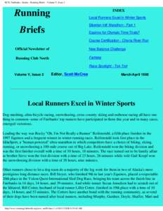 RCN, Fairbanks, Alaska - Running Briefs - Volume V, Issue 2