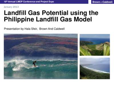 Landfill Gas Potential using the Philippine Landfill Gas Model