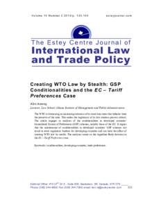 International economics / General Agreement on Tariffs and Trade / International law / Generalized System of Preferences / Enabling clause / International labor standards / Trade pact / United Nations Conference on Trade and Development / Most favoured nation / World Trade Organization / International relations / International trade