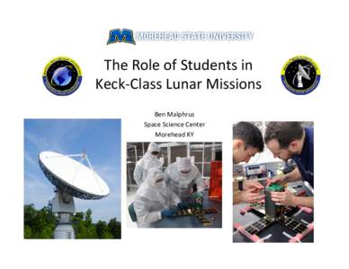 Microsoft PowerPoint - Role of Students in Lunar Missions