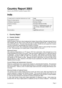 Country ReportBased on the PCGIAP-Cadastral TemplateIndia Country/state for which the indications are valid