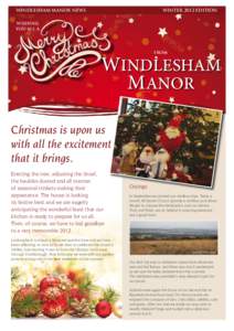 WINDLESHAM MANOR NEWS  WINTER 2012 EDITION wishing you all a